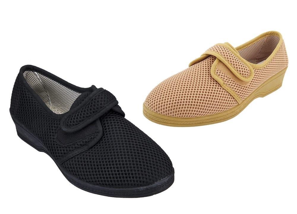 Ladies slippers best sale with velcro