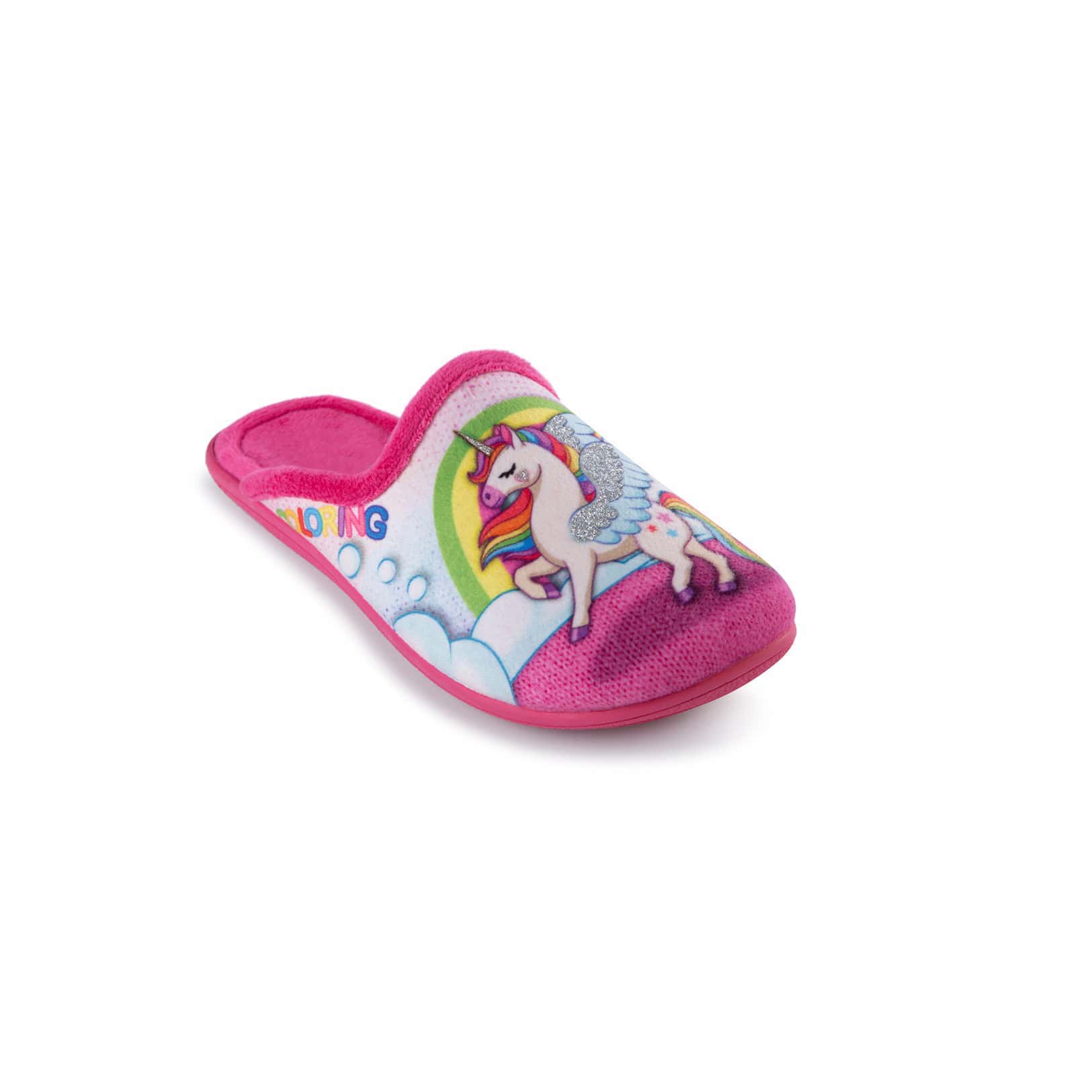 GIRL MULE SLIPPER IN SOFT FLEECE UNICORN 9330191 Shoesy footwear