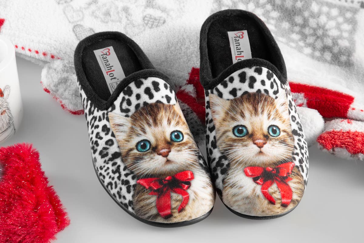 Tanahlot Ciabatte Donna Gatto Leopardo Autunno Inverno Tanahlot Ciabatte Donna Gatto Leopardo Autunno Inverno