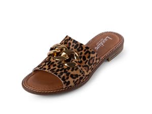 LADIES LEO LEATHER SLIPPER 8452102 Ladies Sandals